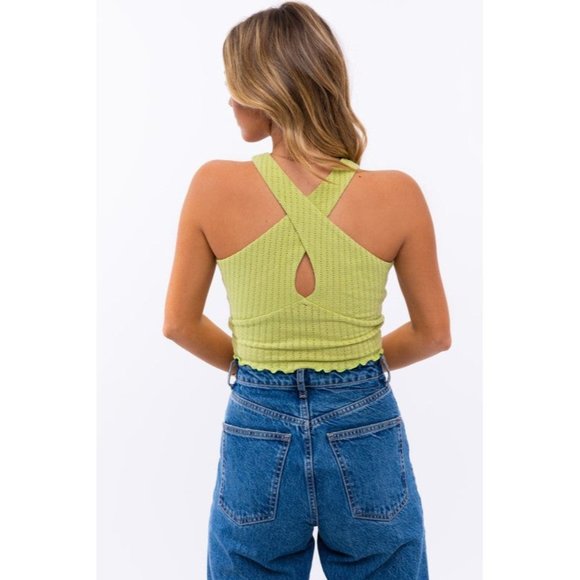 LE LIS CRISS CROSS CROP TOP SLEEVELESS - Picture 6 of 14